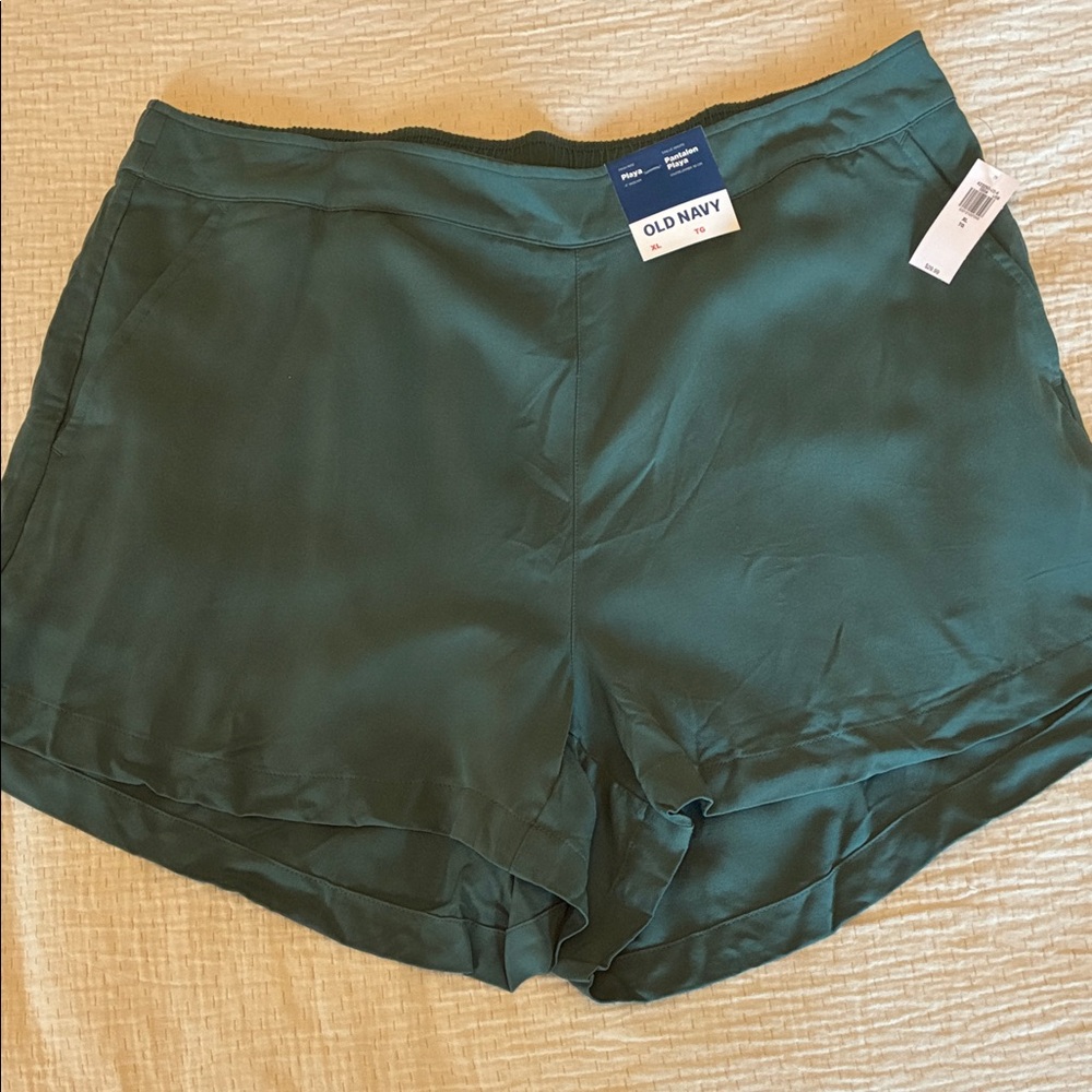 Old Navy Women's High Waist Teal Shorts